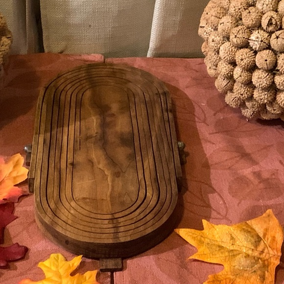 Wooden Basket Style Oblong Carved Rosewood Collapsible Bowl Oval - Picture 4 of 4